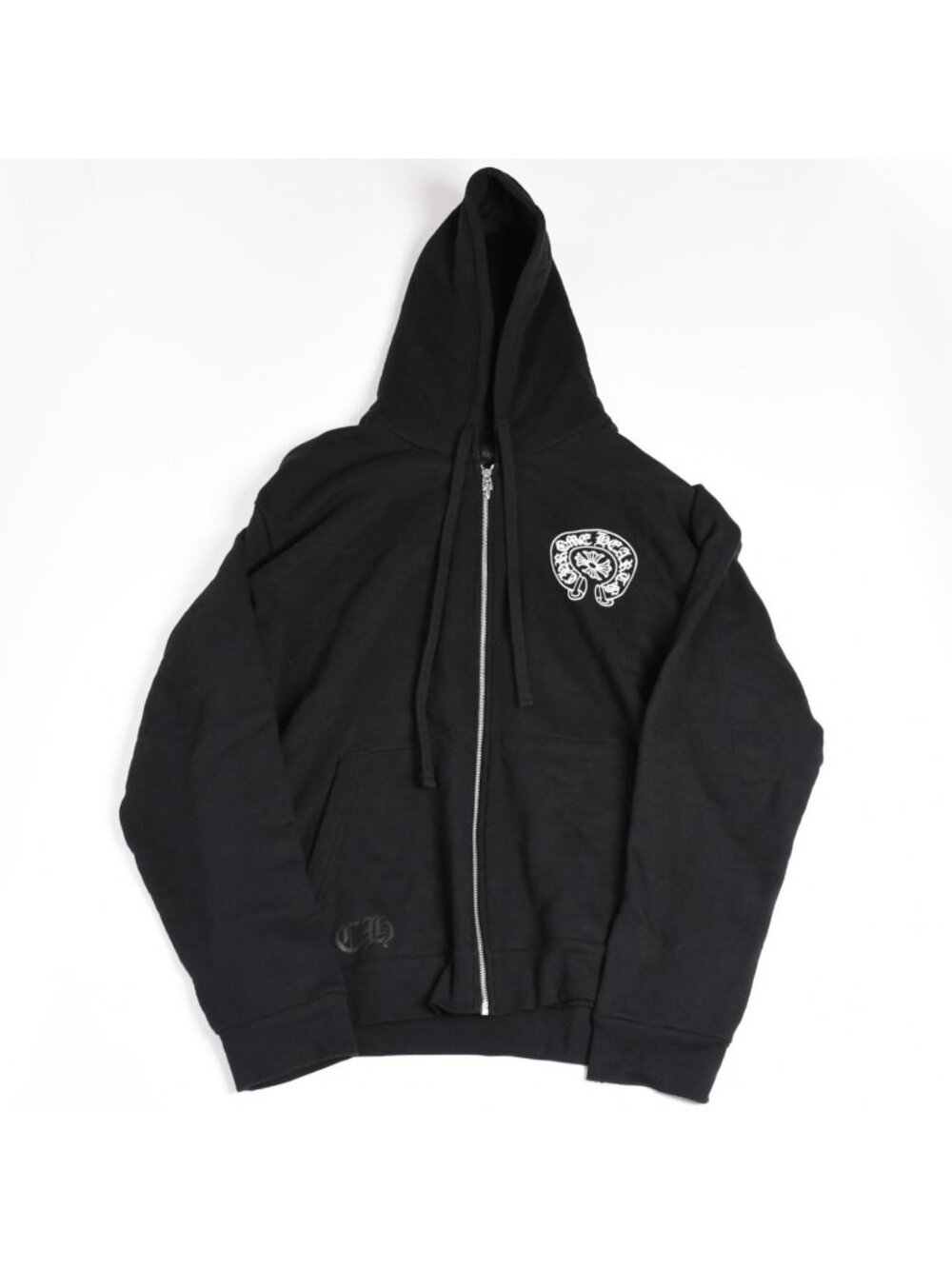 Chrome Hearts Osaka Limited Horseshoe Zip Up Hoodie Dagger Black XL